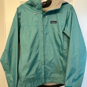 Patagonia Teal Torrentshell Rain Jacket